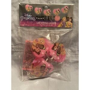 NEW Walt Disney Princesses LED String Lights 5ft Battery Powered Lights